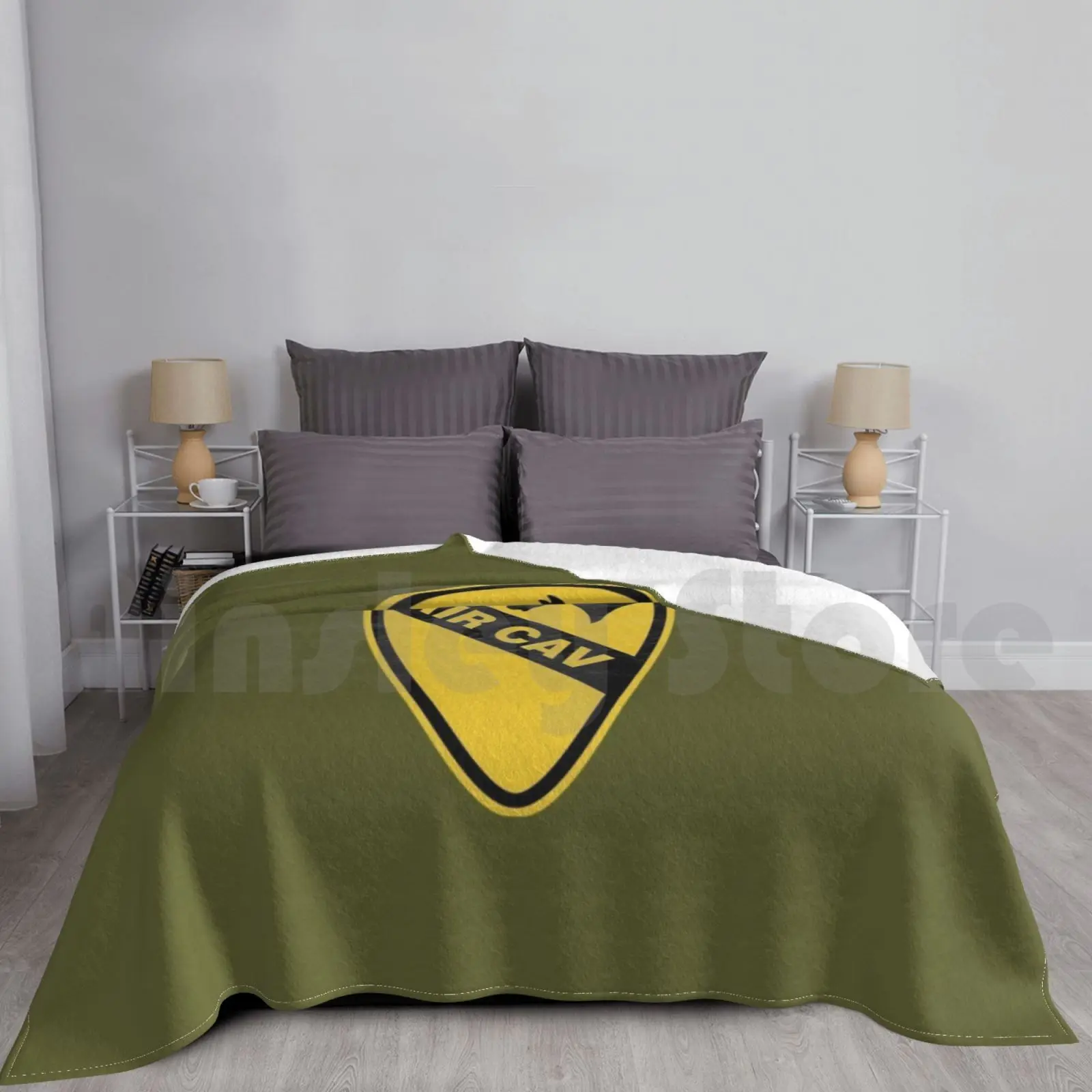 1-е кавалерийное подразделение/одеяло первой команды для путешествий на диване