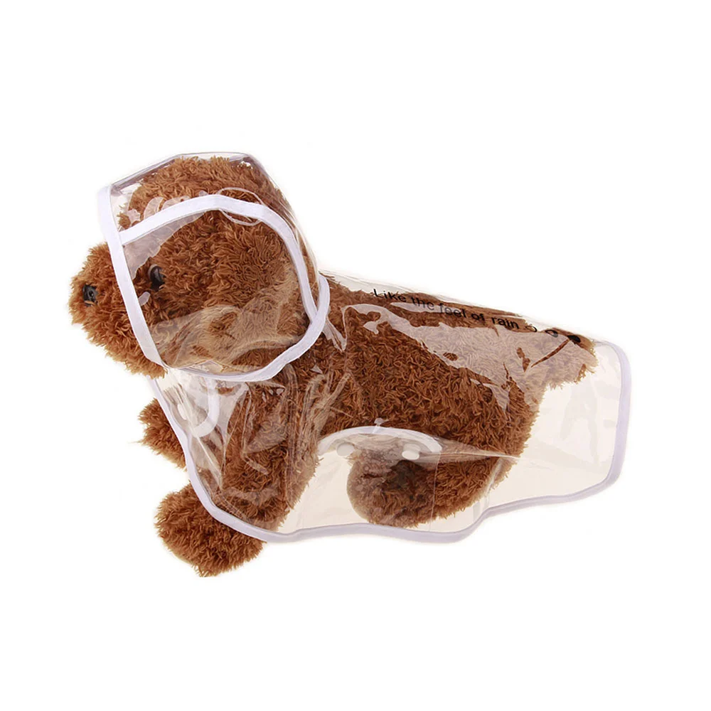 Водонепроницаемый прозрачный дождевик для собаки весна осень дождевики легкая