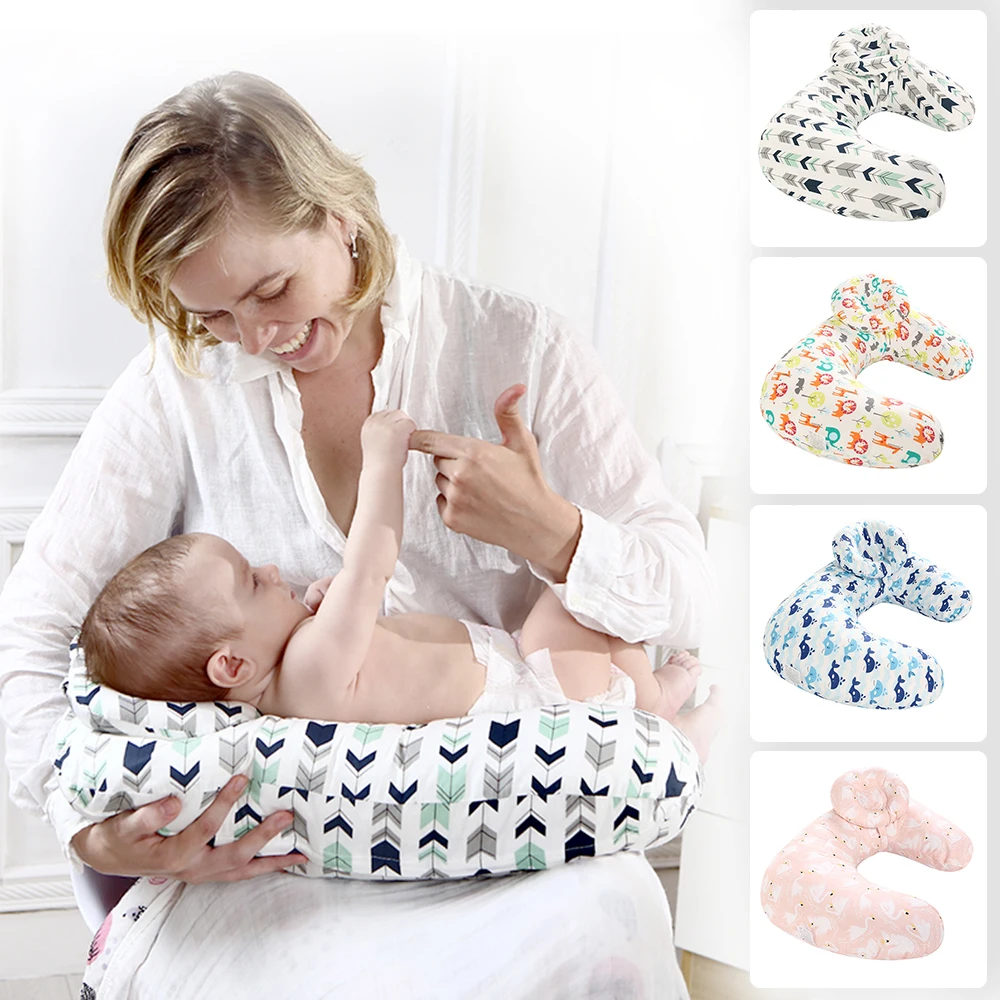 

Baby Care U-shaped Breastfeeding Pillows Newborns Feeding Nursing Maternity Infant Learning Pillow Cushion Head Cover For Babies
