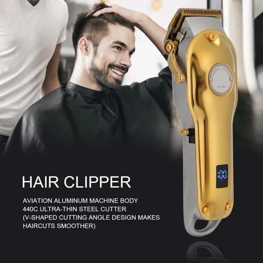 Professional Electric Hair Clipper Trimmer Cutting Machine US Plug 100-240V Barber Tool Set |