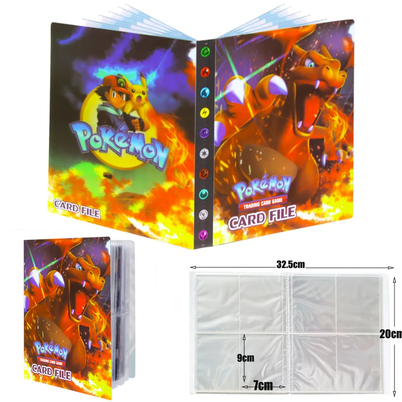 Альбом для карточек с покемонами 240 шт. альбом Список загруженных игрушек подарок