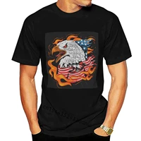 funny men t shirt women novelty tshirt eagle usa flag fire shirt for women and men cool t shirt