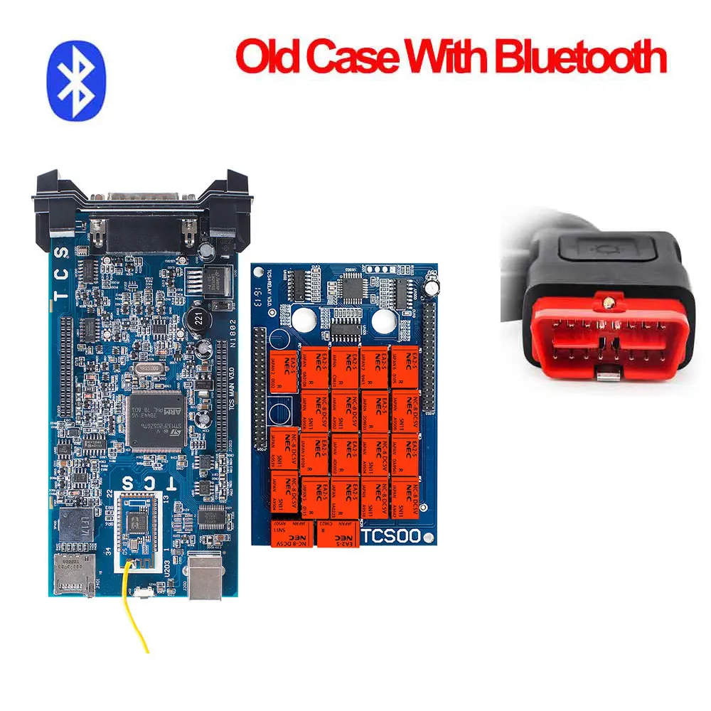 Old case with BT 10 шт./лот CDP TCS с OBD2 Bluetooth,00 с keygen для автомобиля грузовик OBD2 диагностический инструмент как MVD и Multidiag код ридер - Цвет: Old case with BT