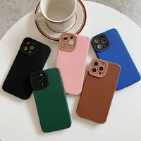 stripe leather phone case for iphone 13 12 11 pro max xr xs x 8 7 plus se camera protection soft silicone shockproof back cover