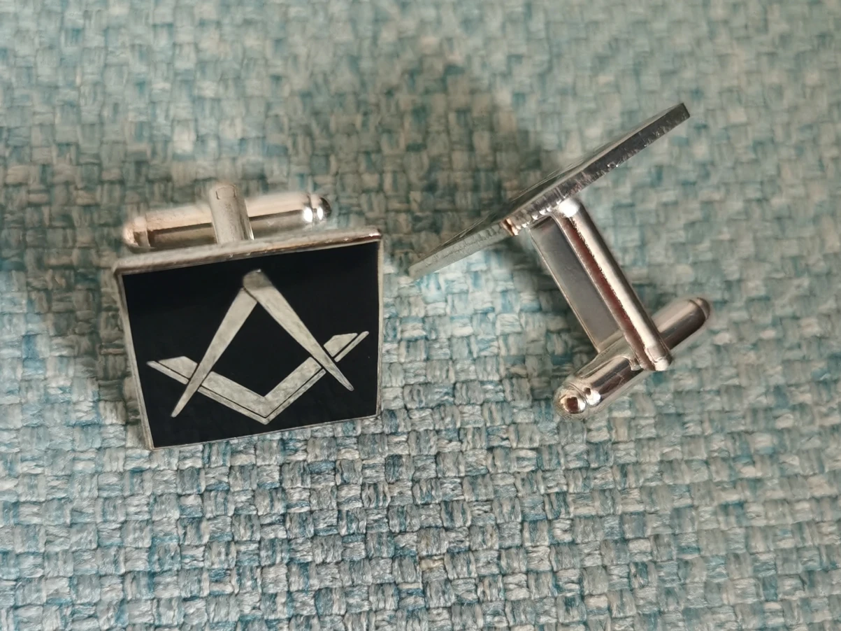 Черные запонки Masonic для фремана рукав каменной кладки пуговицы манжеты