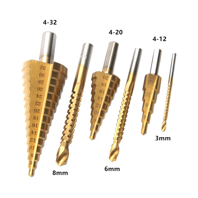 

6pcs Damaged Screw Extractor Speed Out Drill Bits Tools Set Broken Bolt Remover Repair Tools 4-12mm/4-20/4-32