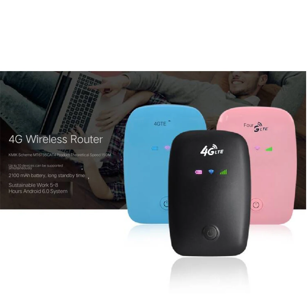 4G Sim Слот доступ с wi-fi-роутера Аккумулятор Перезаряжаемый автомобильный мобильный модем дорожный Несессер Портативный высокоскоростной беспроводной ключ открытый
