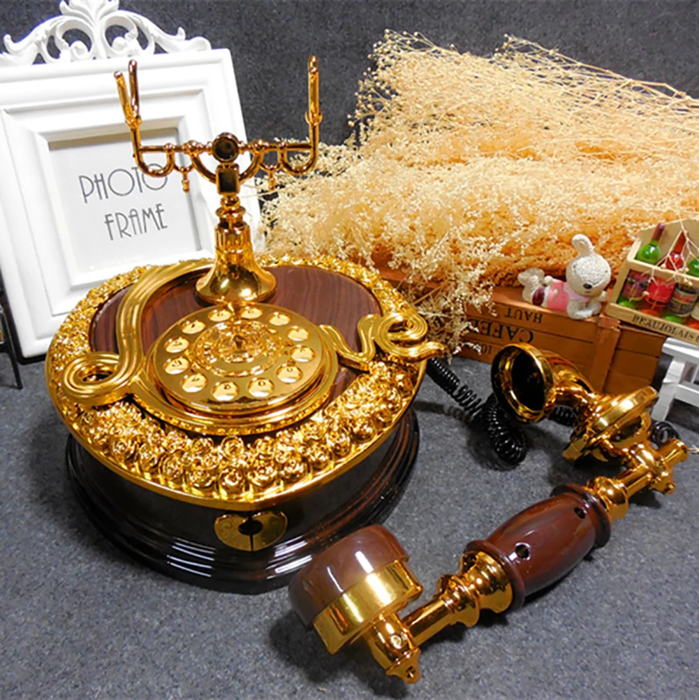 Музыкальная шкатулка винтажный циферблат телефон по часовой стрелке Весенняя