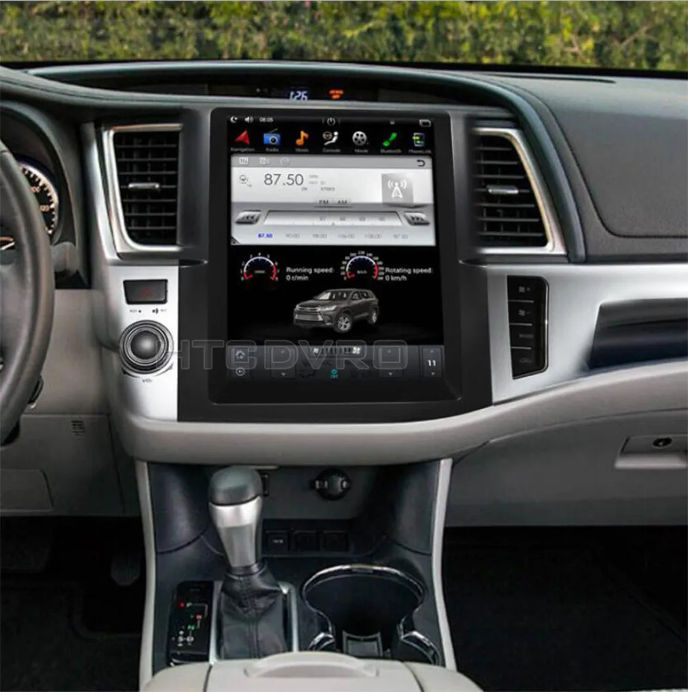 YMODVHT 12 1 дюймов Telsa стиль вертикальный экран четырехъядерный Android 7 2 Гб RAM