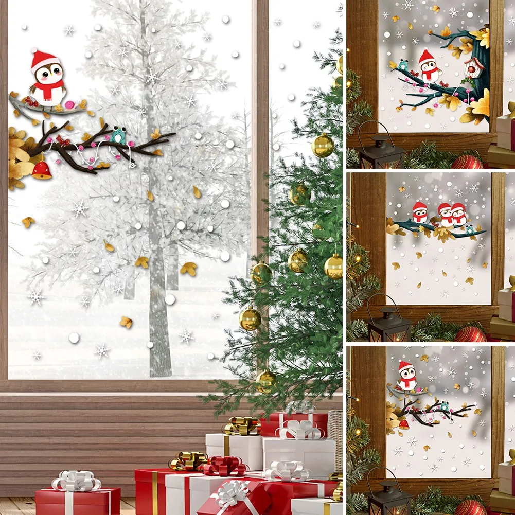 

Christmas Santa Claus Window Wall Sticker Christmas Decor For Home Christmas Ornaments Xmas New Year 2021 In Spring Festival