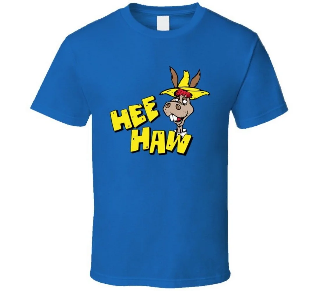 Hee Haw Рой Кларк смешная комедия футболка с ослом мужские топы Топы коротким