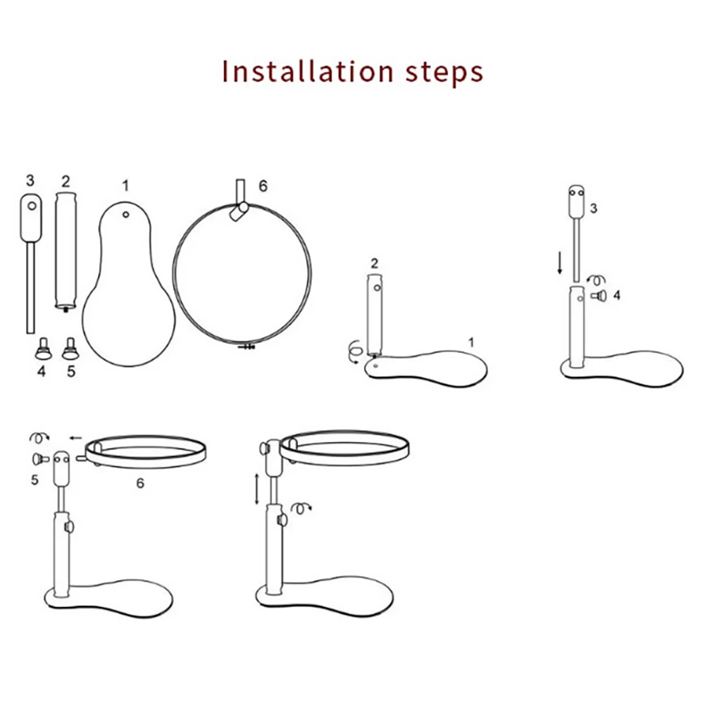 

Embroidery Stand Hoop Wood Embroidery and Cross Stitch Hoop Set Embroidery Hoop Ring Frame Adjustable Handicraft Sewing Tools