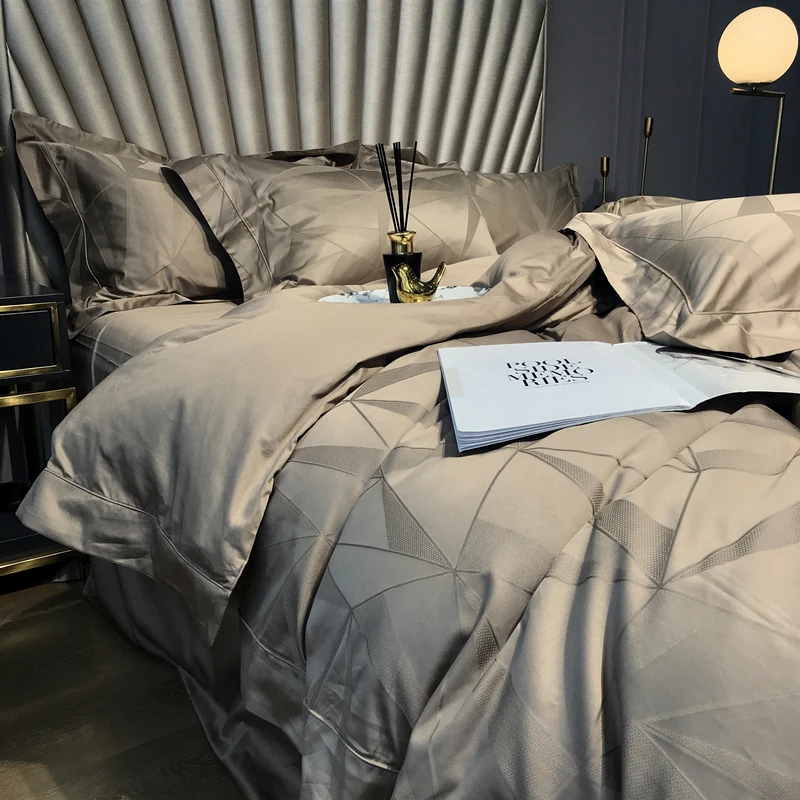 

Премиум Gery постельных простыней «Галактика» King Размеры роскошное постельное белье из хлопка простые Бальные покрывало в полоску пододеяль...