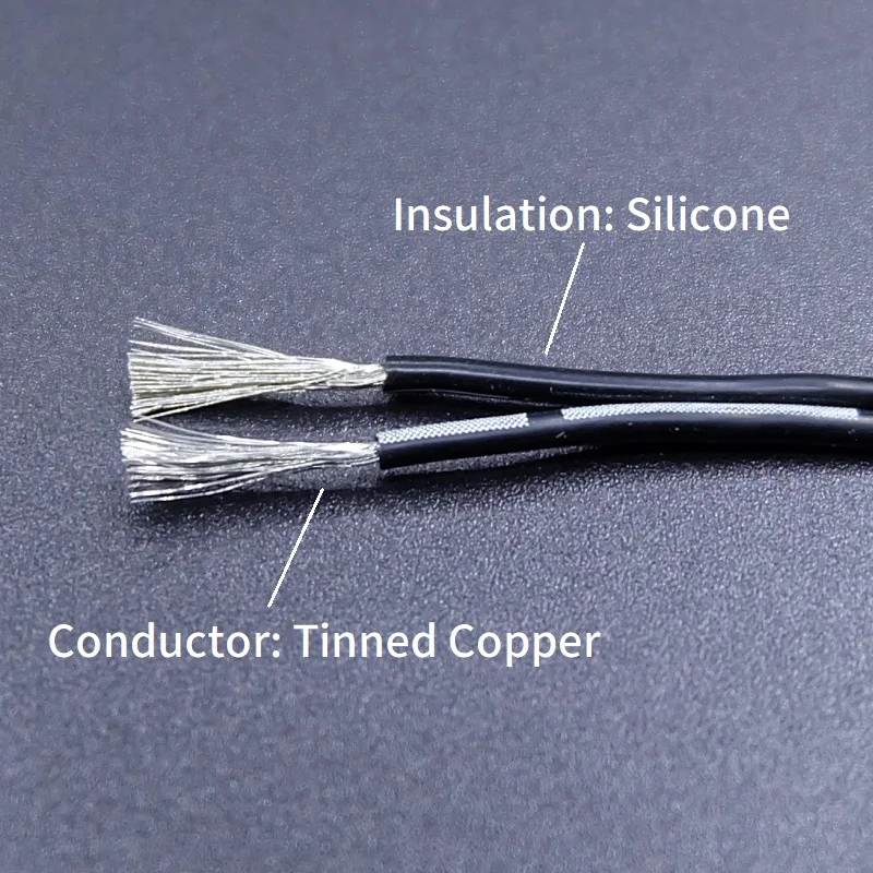 2M/10M Super Soft Silicone Wire 2P 3P 4P 5P 6P 8P Multi-core Parallel 30 28 26 22 20 AWG High Temperature Resistant Copper Cable |