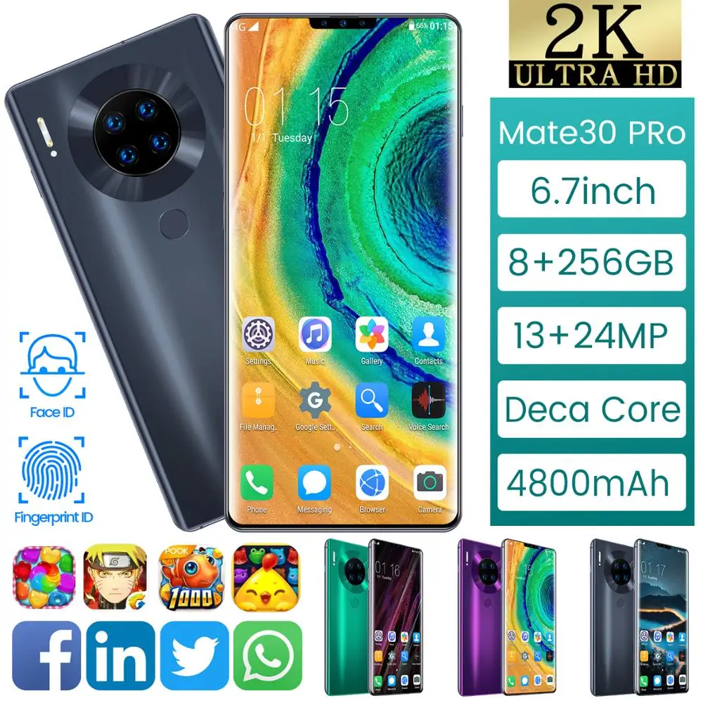 Глобальная версия,, Android, смартфон, 6,6 дюймов, мобильный телефон, две sim-карты, камера, 3g, 4G, мобильный смартфон, разблокировка лица