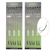 12 x carp fishing ready made hook link tied rigs terminal tackle