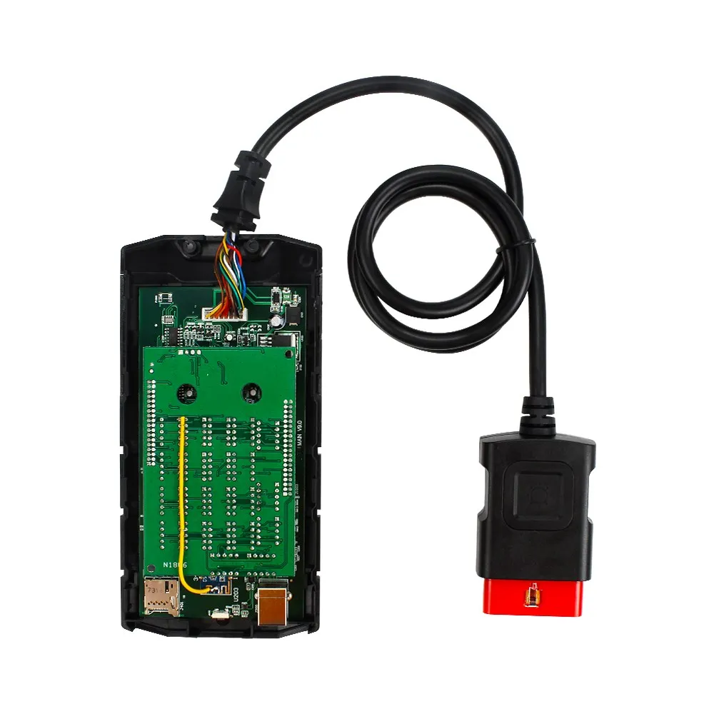 Диагностический инструмент для грузовика Bluetooth/USB одиночный/двойной зеленый PCB OBD2