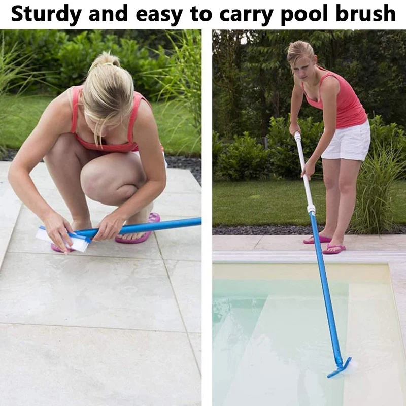 

2PCS10 Inch Cleaning Brush Head Bristle Pool Brush Head for Car Swimming Pool Wall Tile Brush