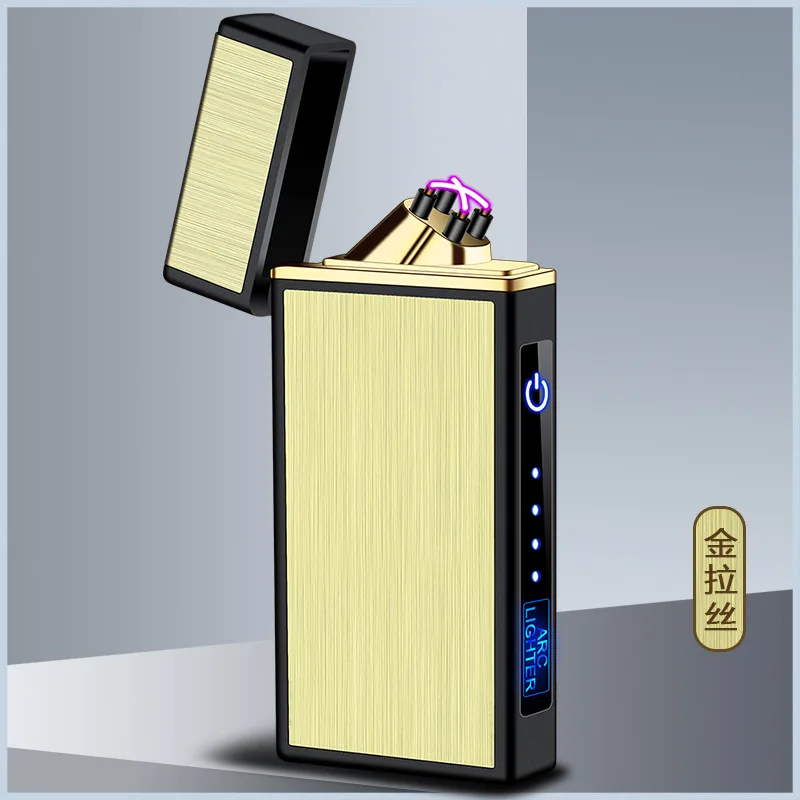 Пластиковая электрическая зажигалка с двойной дугой и защитой от ветра | Дом сад