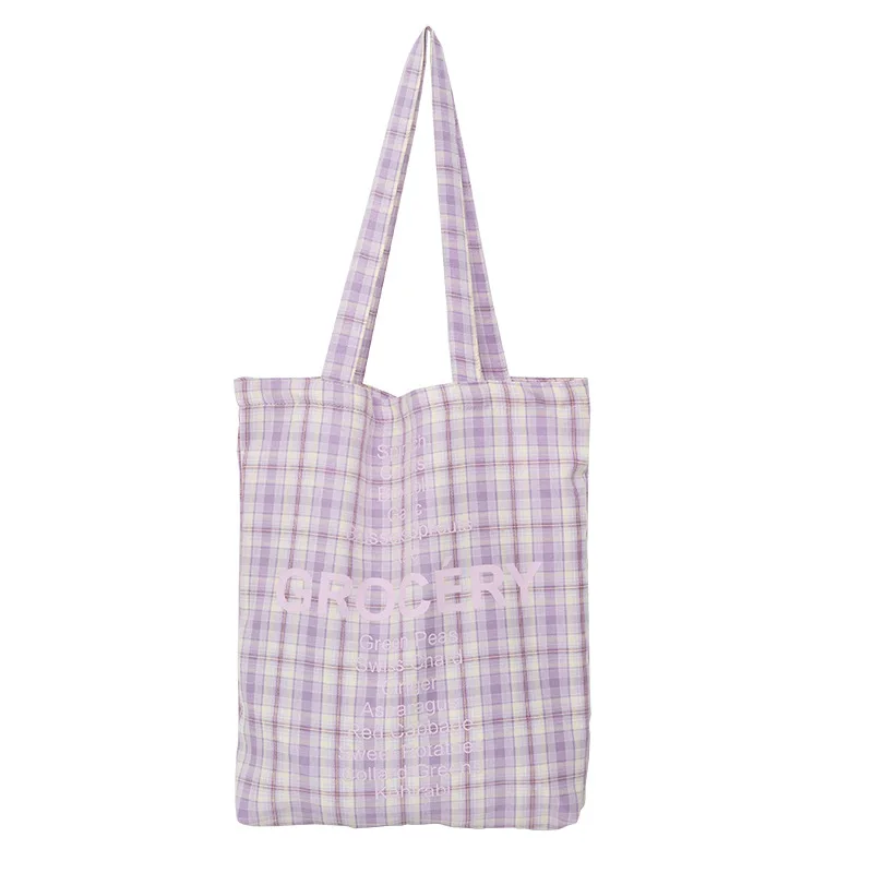 

Japanese Sweet Candy Color Casual Canvas Shopping Bags For Women 2021 Large Capacity Student Shoulder Bag