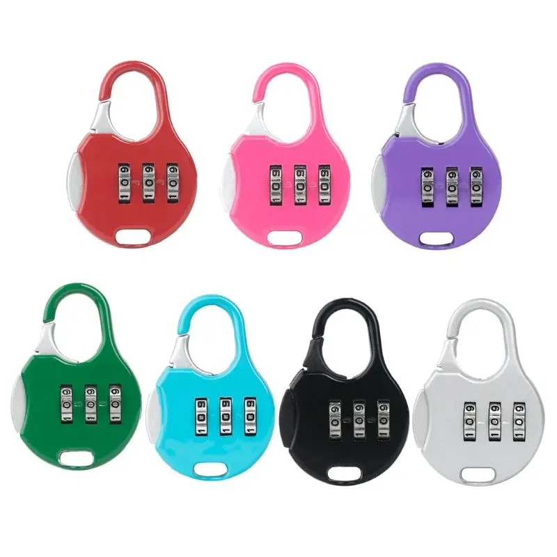 1/7 шт. 3 цифр Комбинации замок номер кодовый беззаботных путешествий безопасный |