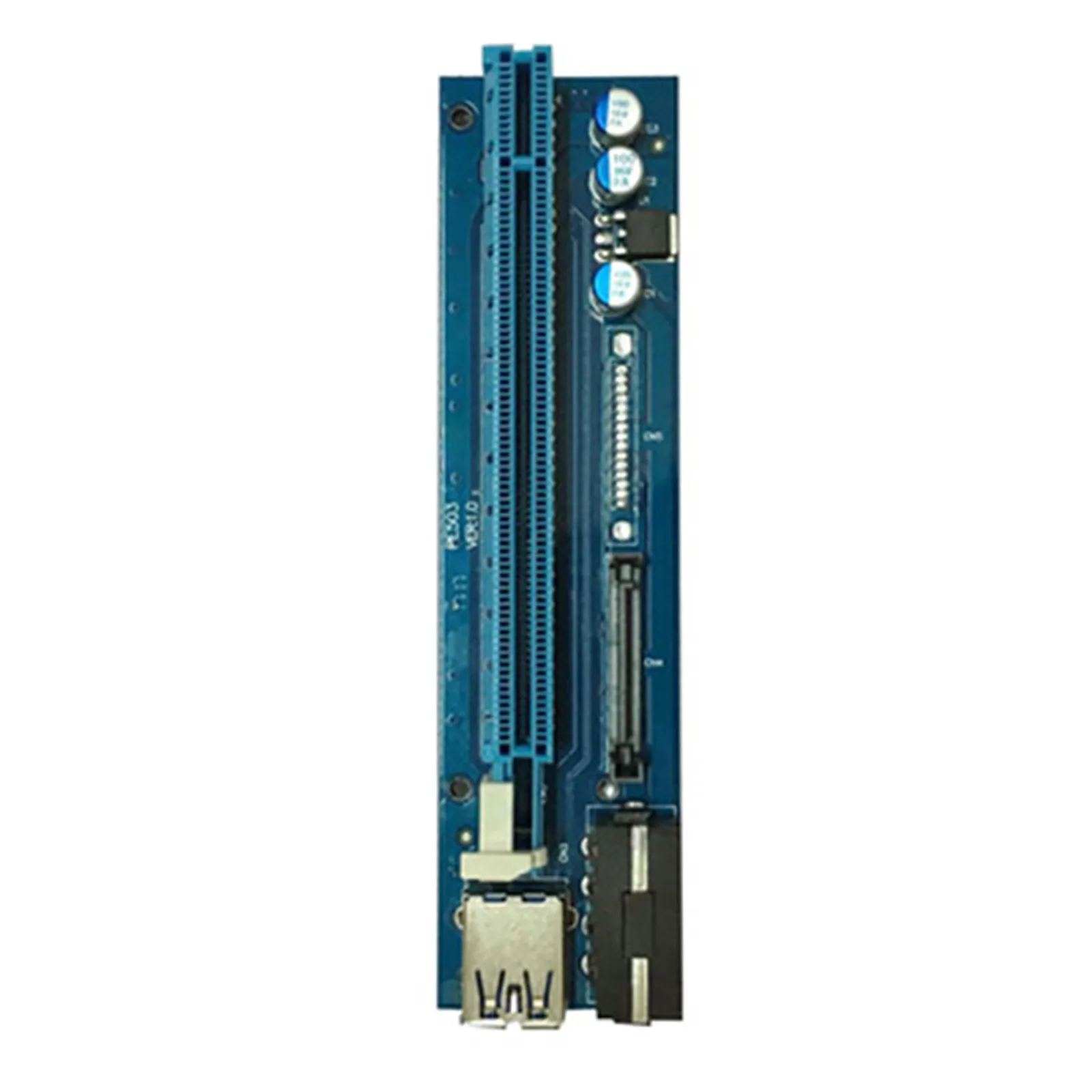 PCI-E для Биткоин-Litecoin-ETH монета PCIe VER006C 4Pin + SATA двойной Интерфейс 16x 1x Питание Райзер