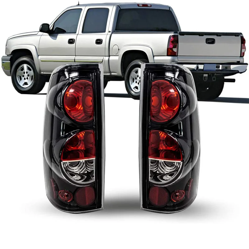 

Задсветильник фонарь черный для Chevrolet Silverado 1500 2500 3500 /1500HD 2500HD 2001-2006, задний фонарь в сборе, 1 пара
