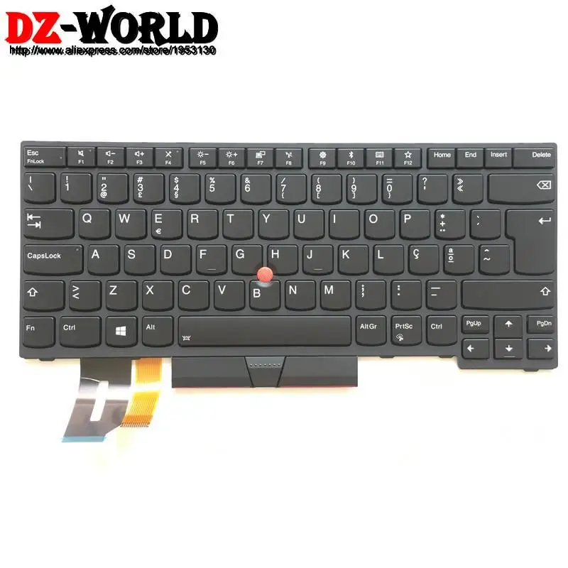New Original PT Portuguese Backlit Keyboard for Lenovo Thinkpad E480 E490 T480S L480 T490 T495 L380 L390 Yoga L490 P43s Laptop | Компьютеры