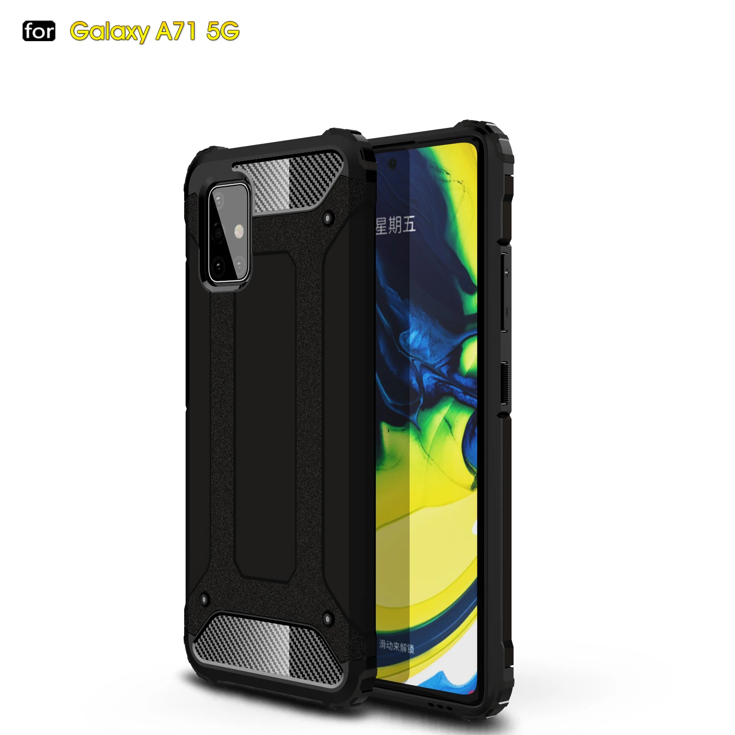 

Shockproof Case For Samsung Galaxy A71 A51 5G A81 A91 A41 A31 A21 A21S A11 A01 Rugged Layer Armor Protection Shell A6 Plus 2018