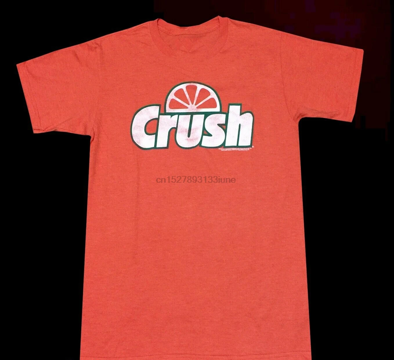 Новая оранжевая Классическая винтажная футболка с логотипом Ретро газировки