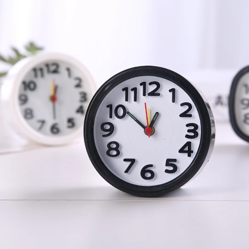 Маленький громкий Настольный прикроватный будильник батарея мощность мини