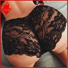 Женские сексуальные кружевные цветочные трусики с заниженной талией и оборками, спортивная одежда, женские прозрачные трусики с вырезами, женское нижнее белье