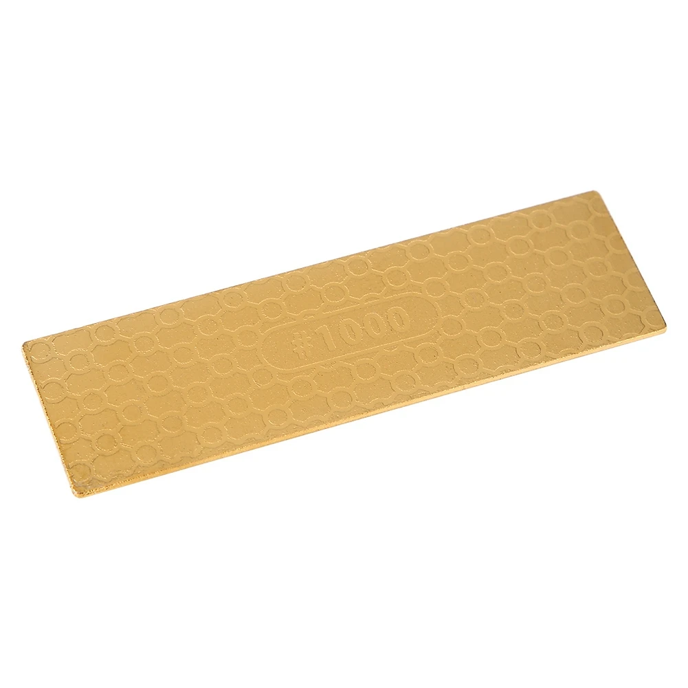 2 Sides Diamond Plate Ti Titanize Knife Sharpening Stone Whetstone 400/1000 Double-Sided Small Titanium-Plated | Дом и сад