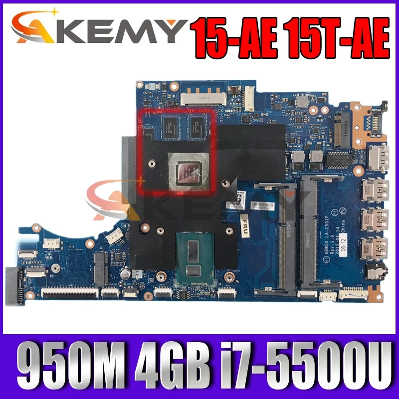 Akemy 812712 501 601 ABW50 LA C501P для HP ENVY Тетрадь 15 AE 15T материнская плата ноутбука с 950 м 4 Гб i7
