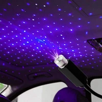 car atmosphere led light interior roof star starry sky romantic galaxy lamp projector usb auto decoration night atmosphere