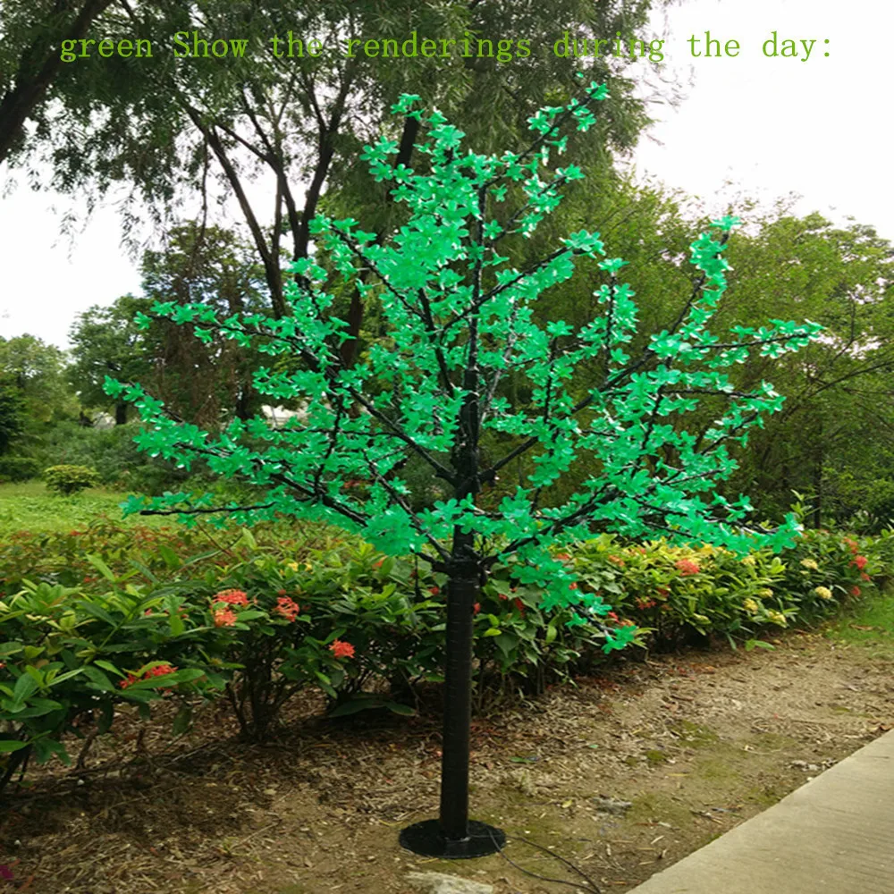 

1.5M 1.8m 2m Shiny LED Cherry Blossom Christmas Tree Lighting Waterproof Garden Landscape Decoration Lamp For Wedding Party Chri