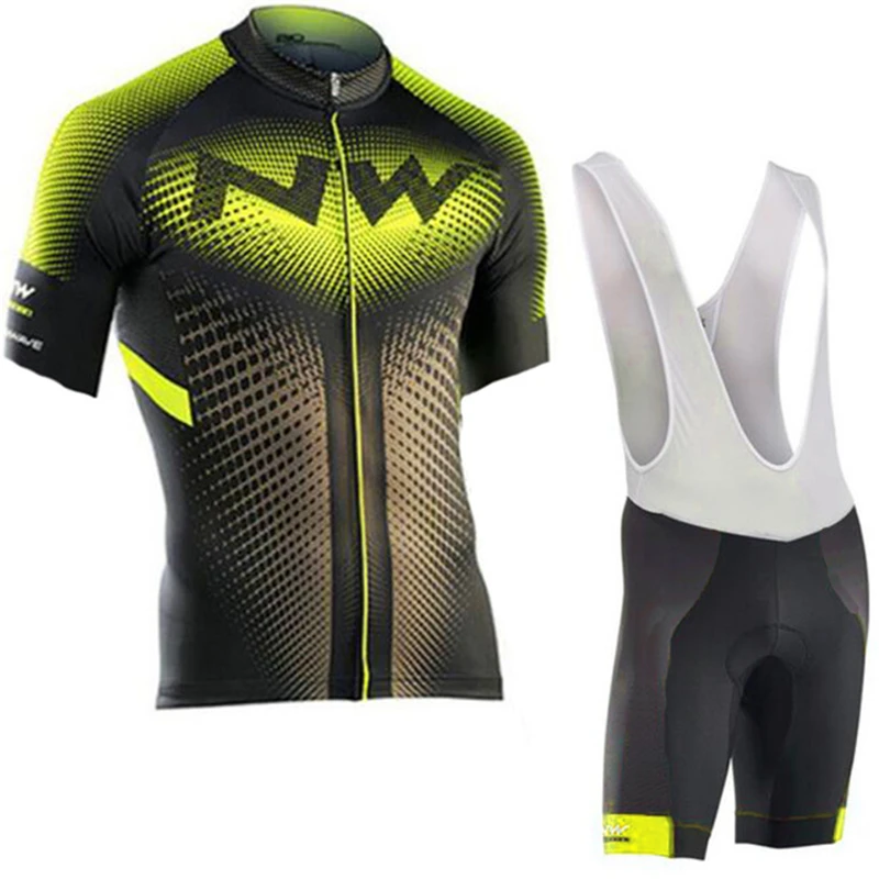 Men Cycling Jersey Set 2019 Pro Team Nw Breathable Bicycle Cycling Clothing Mountain Bike Maillot Ropa Ciclismo Bib Shorts Set