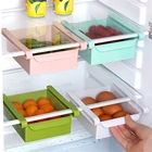 Кухня Органайзер слайд холодильник ящик для хранения стойку Space Saver бытовой полка холодильника с морозильной камерой держатель выдвижной ящик Организации