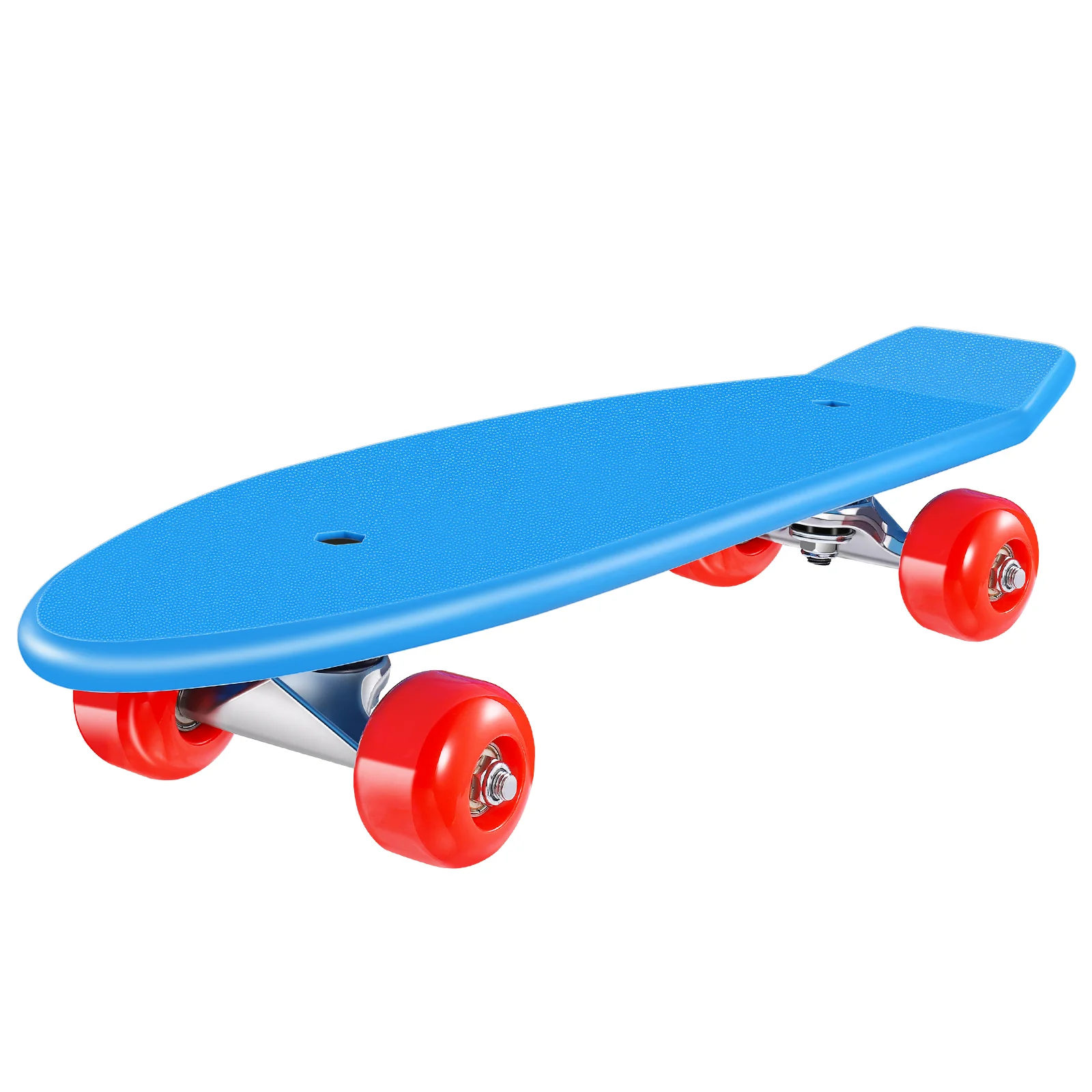 

MOVTOTOP Kids Skateboard Kit Complete Skateboard Downhill Longboard with Protective Gears for Boys Girls Kids Beginners (Blue)