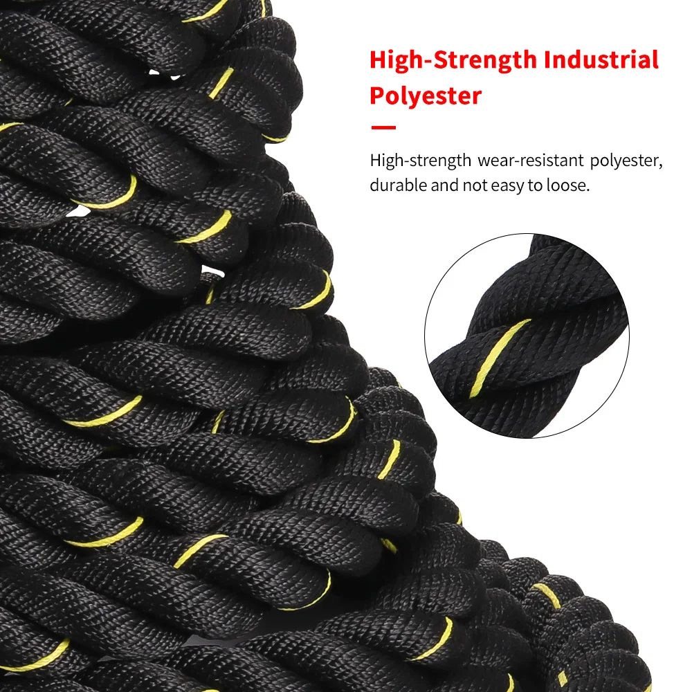 

Training Rope Fitness Heavy Jump Rope Crossfit Weighted Battle Skipping Ropes Power Improve Strength Building Muscle Fitness