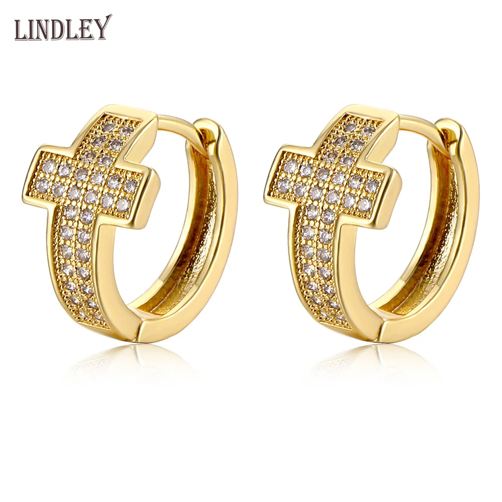 Женские серьги подвески LINDLEY из розового золота 585 пробы с микро воском и