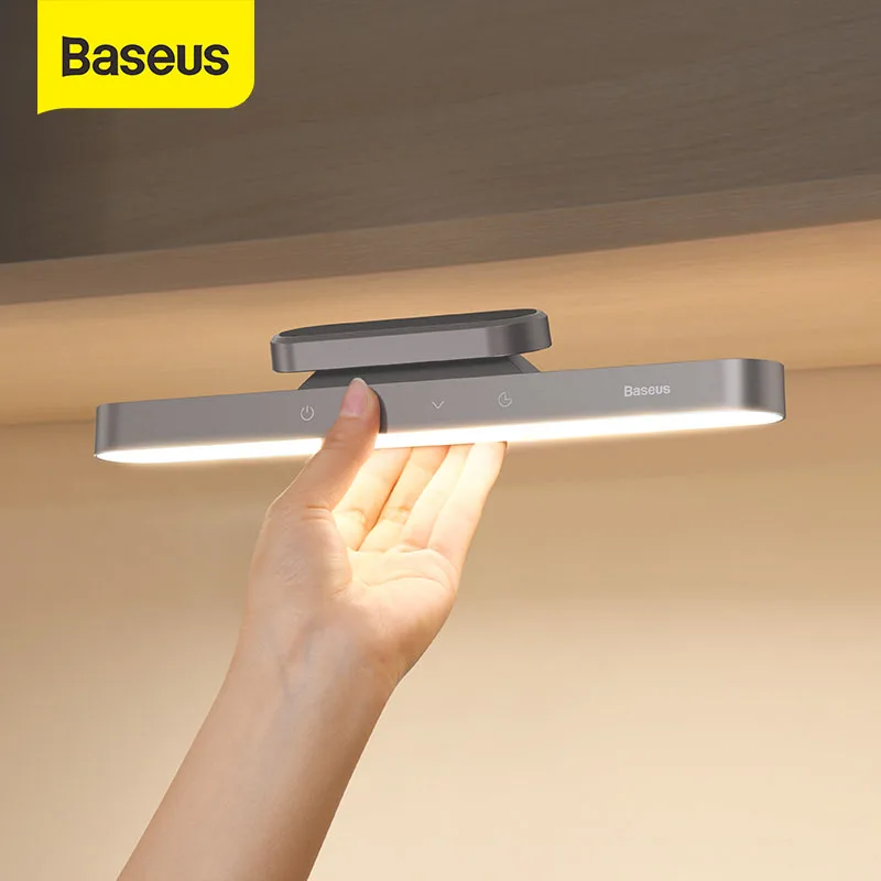 

NEW Baseus Magnetic Table Lamp Delay Off Dormitory Cabinet Light LED Desk Lamp for Study USB Rechargeable Bedroom Night Light