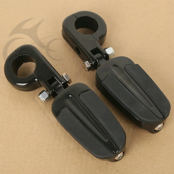 

32mm Engine Guards FootPegs Footrests With Mounts For Harley Dyna Low Rider FXDL