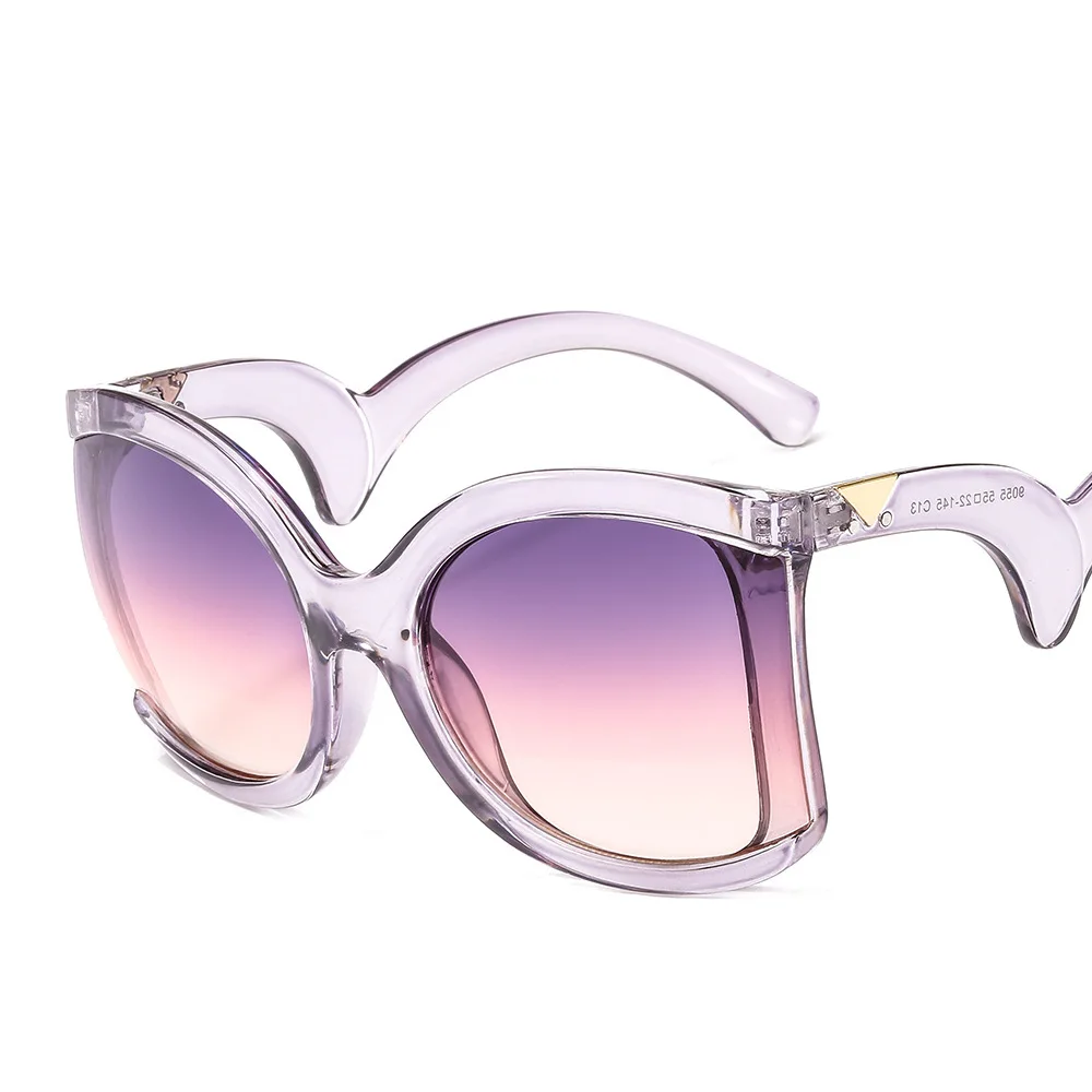 

Free shipping New personalized Sunglasses wave Fashion Sunglasses Women's versatile glasses