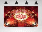 Scopiso этап красный Шторы цирковой карнавальный вечерние светильник для портретный фон для фотосъемки Живописный фон для фотосъемки с изображением фотозонт