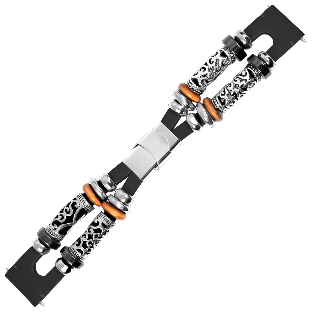 Для Amazfit GTS Band 20 мм DIY Индивидуальный винтажный металлический + кожаный сменный