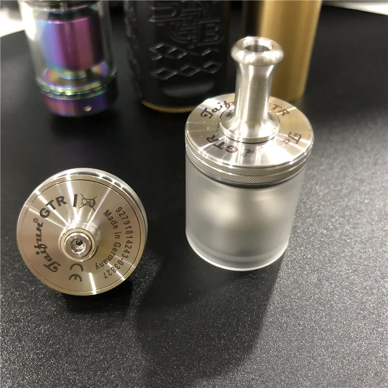 

Стоимость доставки 1 шт. Taifun GTR RTA 23 мм Емкость 4 мл 23 мм бак 510 нитка распылителя 316SS PSU материал MTL распылитель для электронной сигареты резерву...