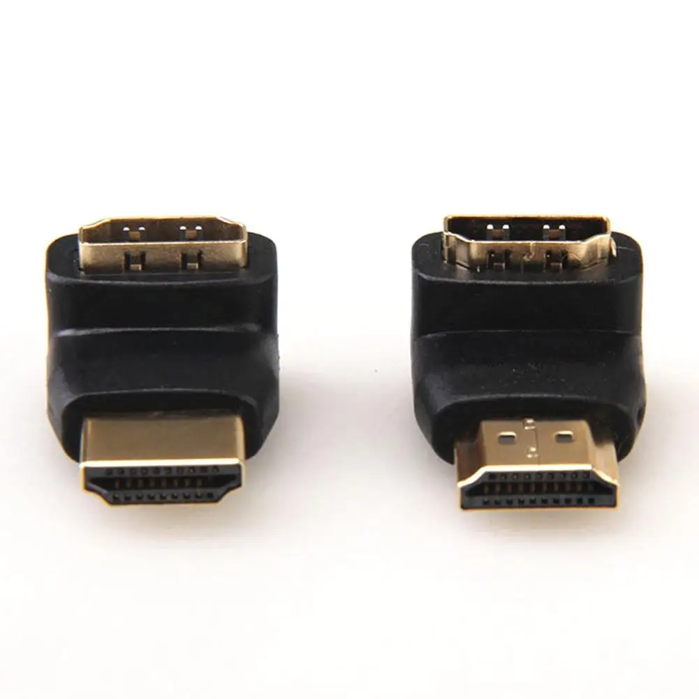 HD 1080P Мужской к женскому HDMI адаптер конвертер 90/270 градусов угол поворота вправо/влево вращающийся HDMI соединение