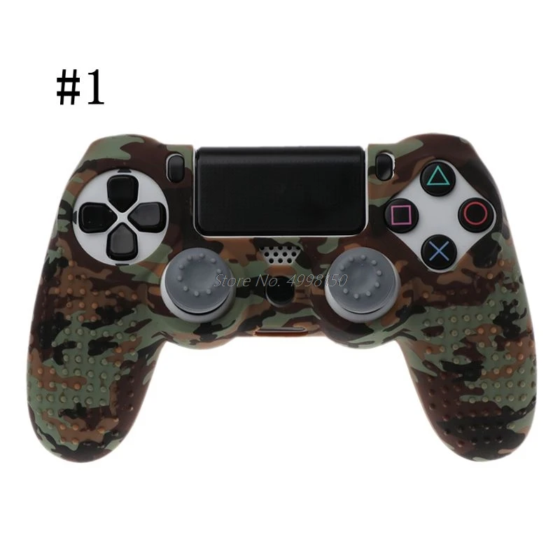 Для Sony Dualshock PS4 DS4 Slim Pro контроллер силиконовый камуфляжный чехол защитная кожа +