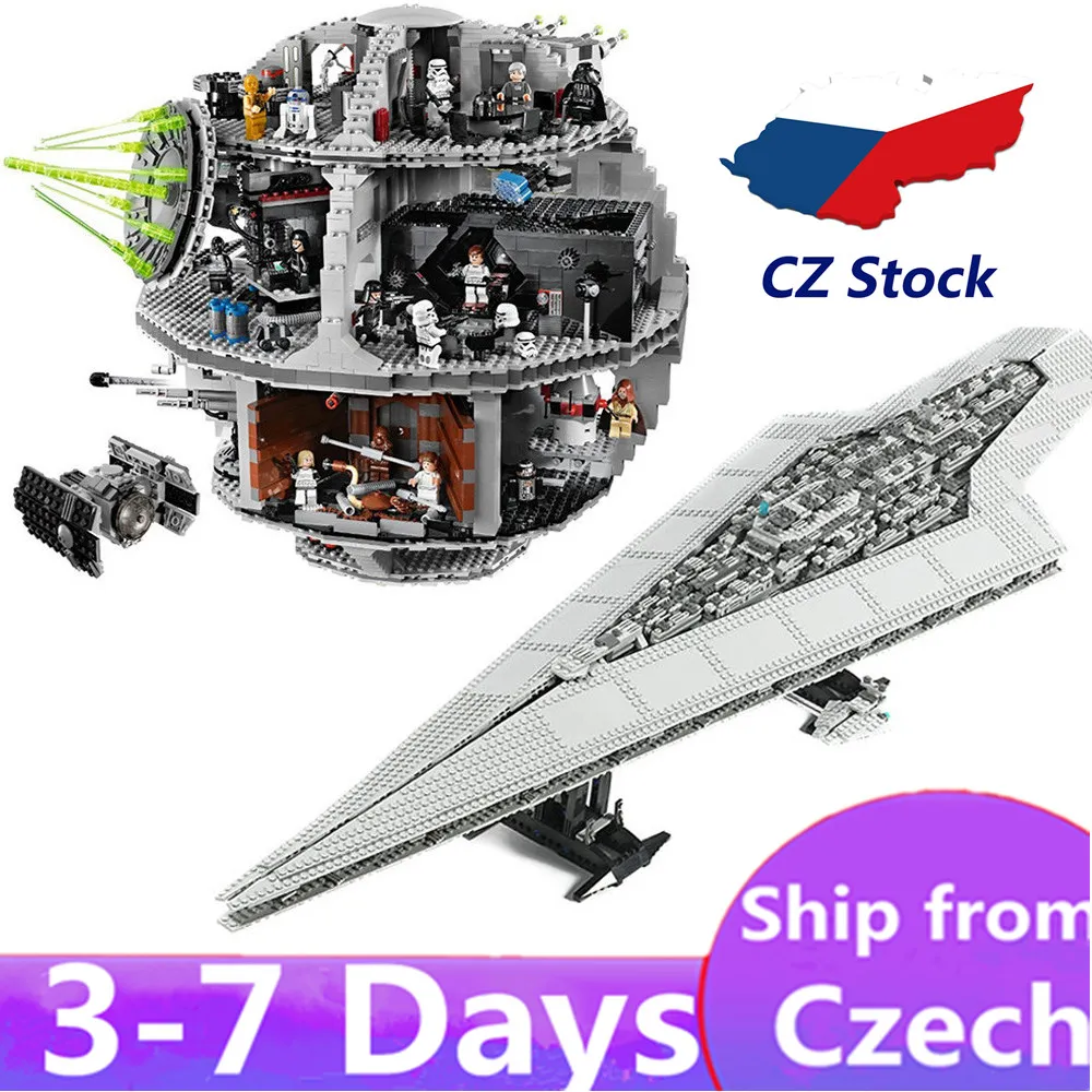 Конструктор lepinblocks KING lp 05028 05035, строительные блоки "Звездные войны смерти" 75159, 75101, 79211, кирпичные игрушки, рождественские подарки для детей